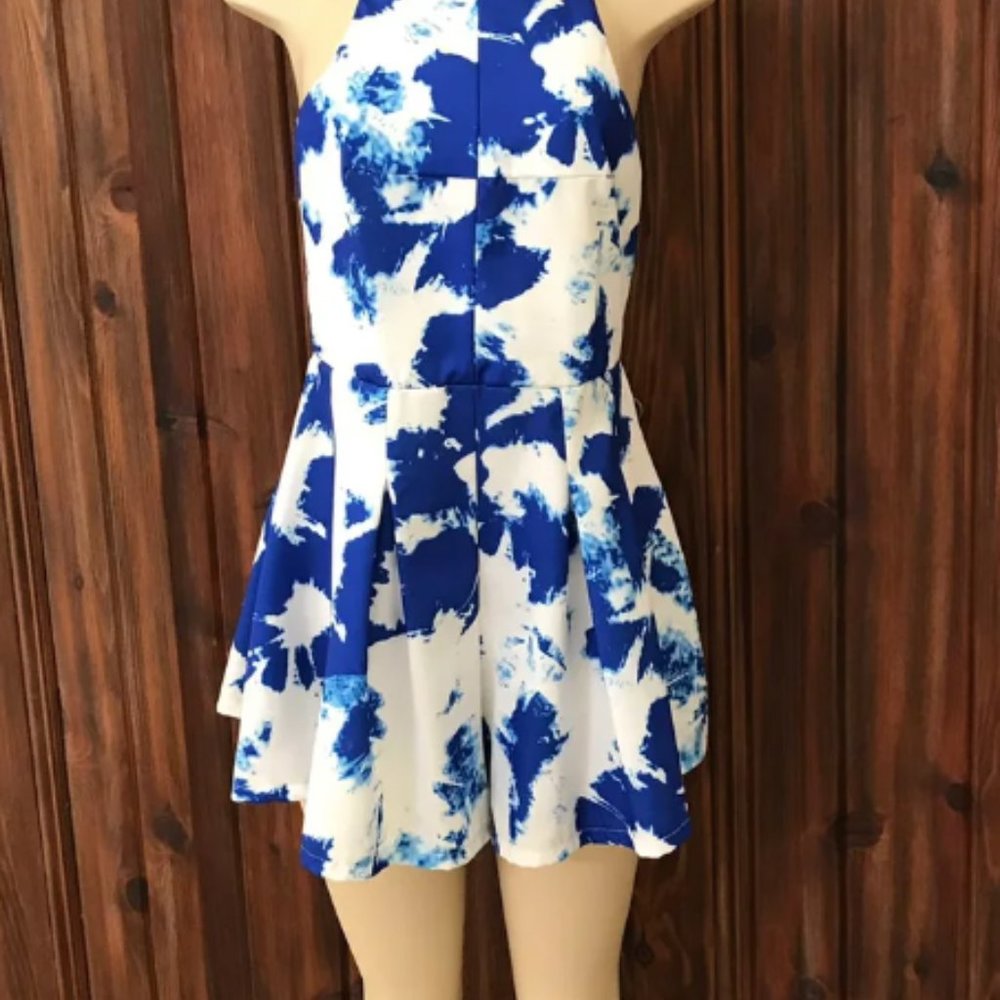 MIEEION Blue and White Romper - LF